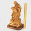 Contemplative Pieta Statue 26.4", Very Large Olive Wood Carving Statue from Bethlehem
