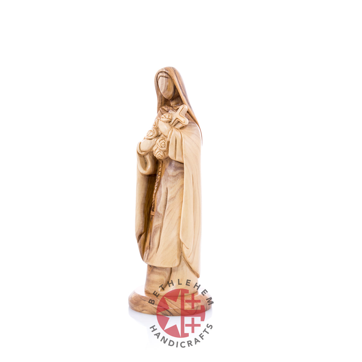 Saint Teresa Carving from the Holy Land, 8.7"