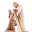 Abstract Carved Wooden Statue of the Holy Family - Statuettes - Bethlehem Handicrafts
