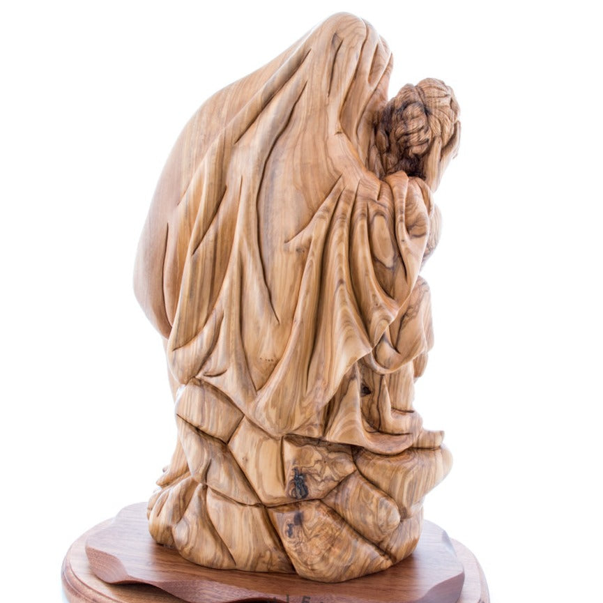 Holy Land's Wooden Pieta Figurine - Statuettes - Bethlehem Handicrafts