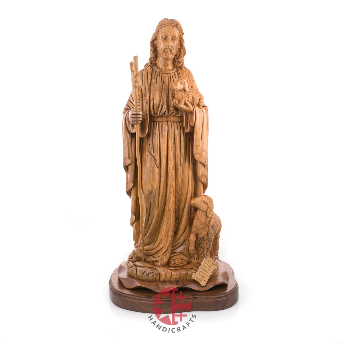 Statue of Jesus Christ Masterpiece for Church, 11.8" Olive Wood from Bethlehem