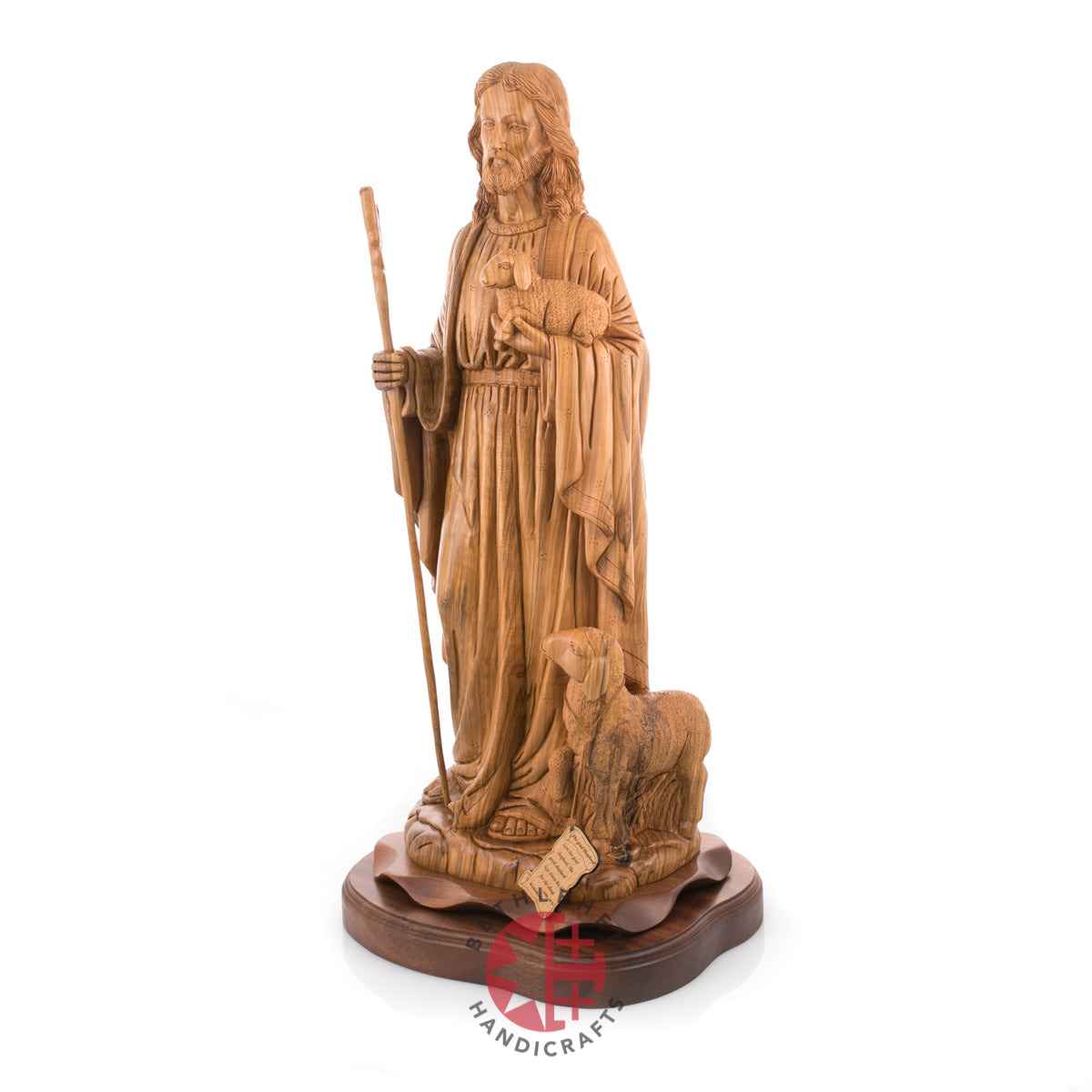 Statue of Jesus Christ Masterpiece for Church, 11.8" Olive Wood from Bethlehem