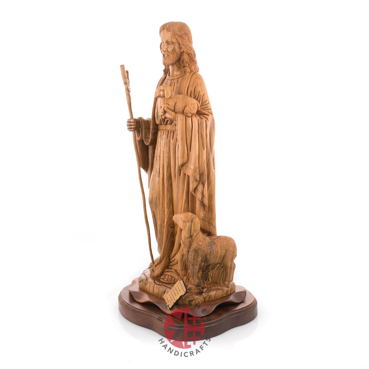 Statue of Jesus Christ Masterpiece for Church, 11.8" Olive Wood from Bethlehem