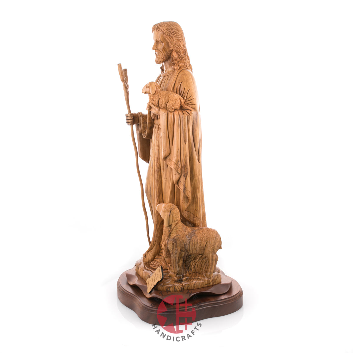 Statue of Jesus Christ Masterpiece for Church, 11.8" Olive Wood from Bethlehem