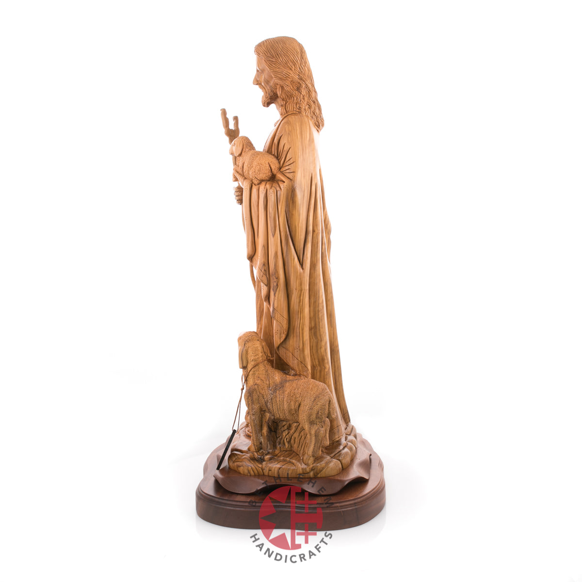 Statue of Jesus Christ Masterpiece for Church, 11.8" Olive Wood from Bethlehem