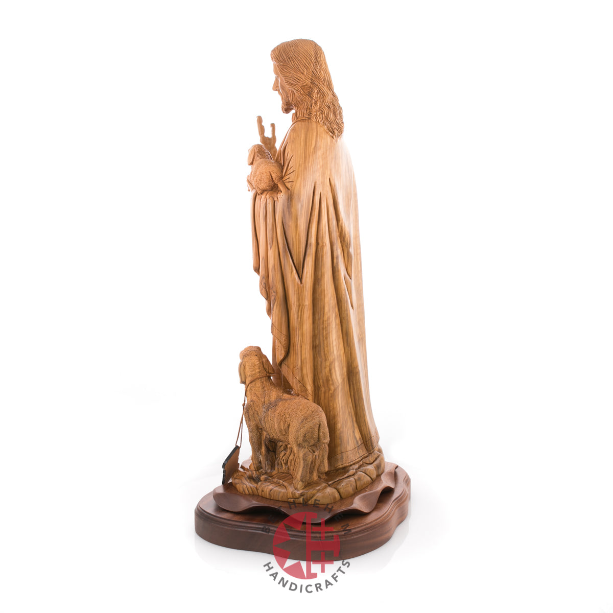 Statue of Jesus Christ Masterpiece for Church, 11.8" Olive Wood from Bethlehem