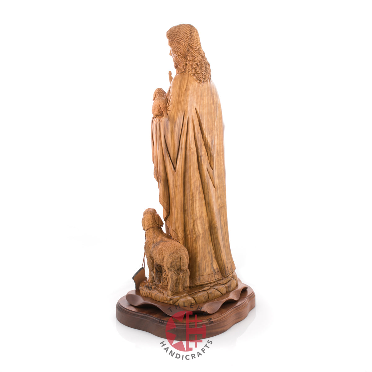 Statue of Jesus Christ Masterpiece for Church, 11.8" Olive Wood from Bethlehem