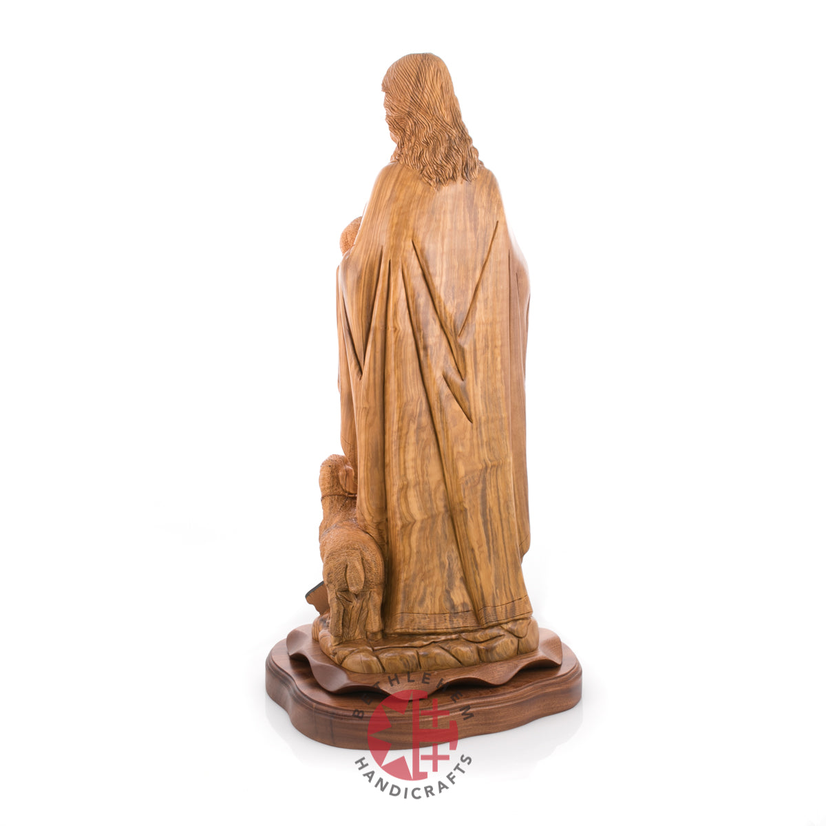 Statue of Jesus Christ Masterpiece for Church, 11.8" Olive Wood from Bethlehem