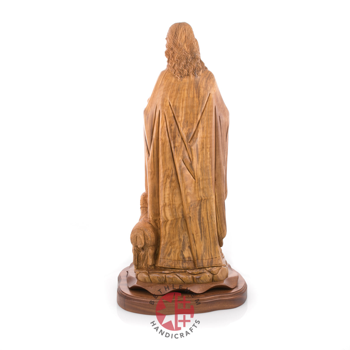 Statue of Jesus Christ Masterpiece for Church, 11.8" Olive Wood from Bethlehem