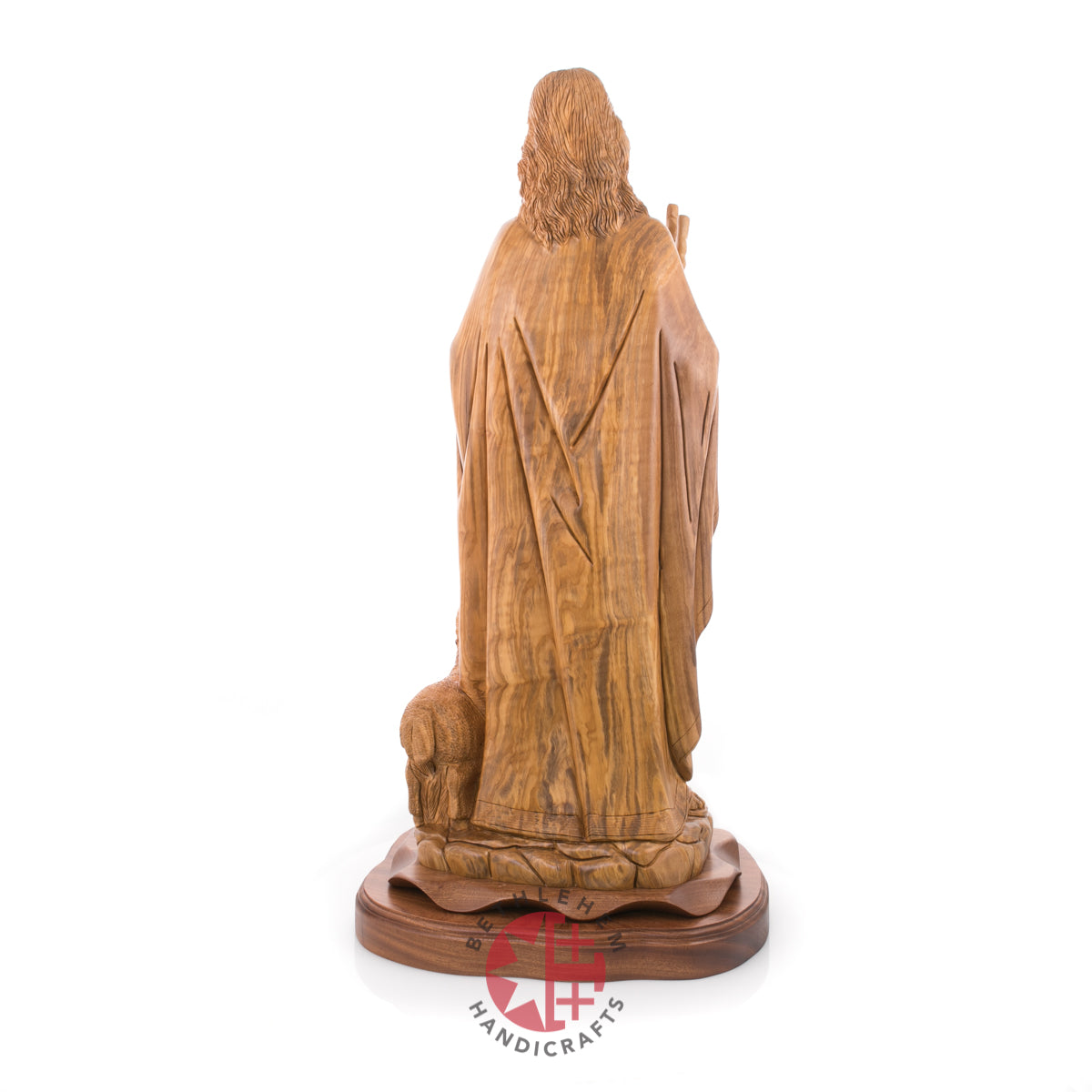 Statue of Jesus Christ Masterpiece for Church, 11.8" Olive Wood from Bethlehem