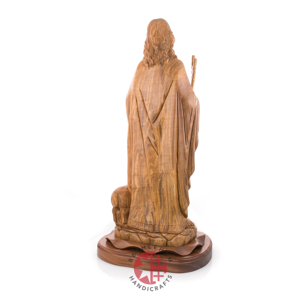 Statue of Jesus Christ Masterpiece for Church, 11.8" Olive Wood from Bethlehem