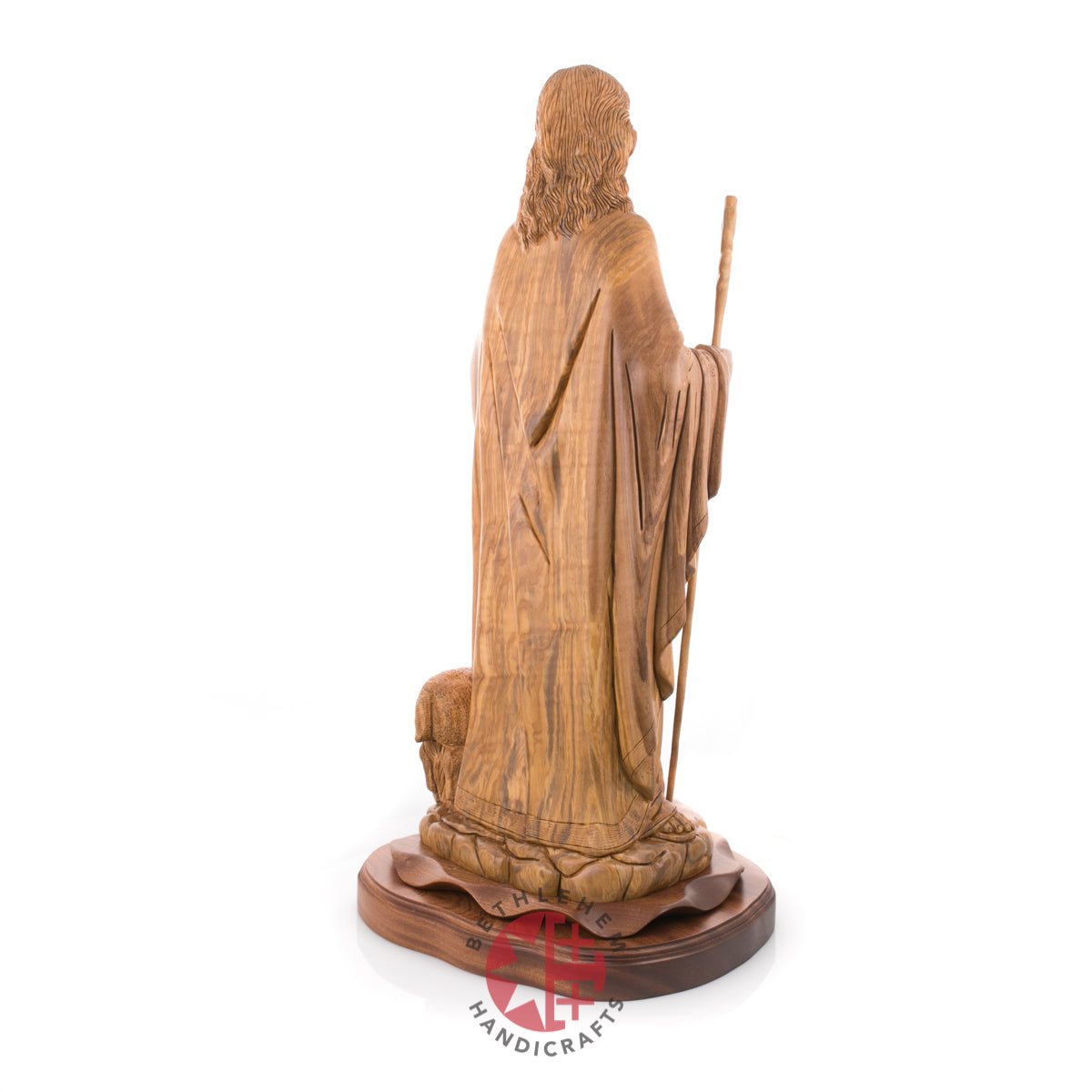 Statue of Jesus Christ Masterpiece for Church, 11.8" Olive Wood from Bethlehem