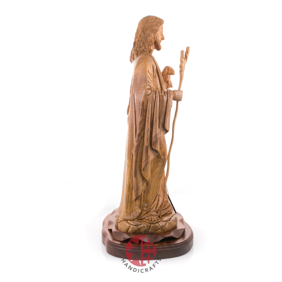 Statue of Jesus Christ Masterpiece for Church, 11.8" Olive Wood from Bethlehem