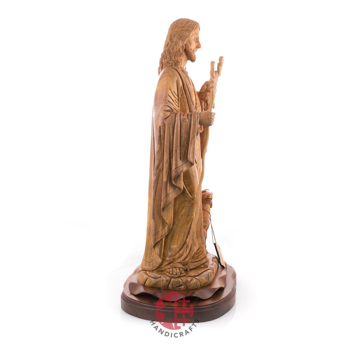 Statue of Jesus Christ Masterpiece for Church, 11.8" Olive Wood from Bethlehem