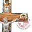 Wood Carved And Mother of Pearl Crucifix - Wall Hangings - Bethlehem Handicrafts