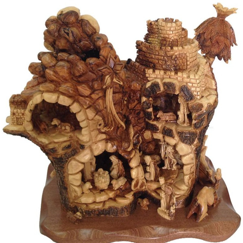 Exquisite Olive Wood Nativity Set - Statuettes - Bethlehem Handicrafts