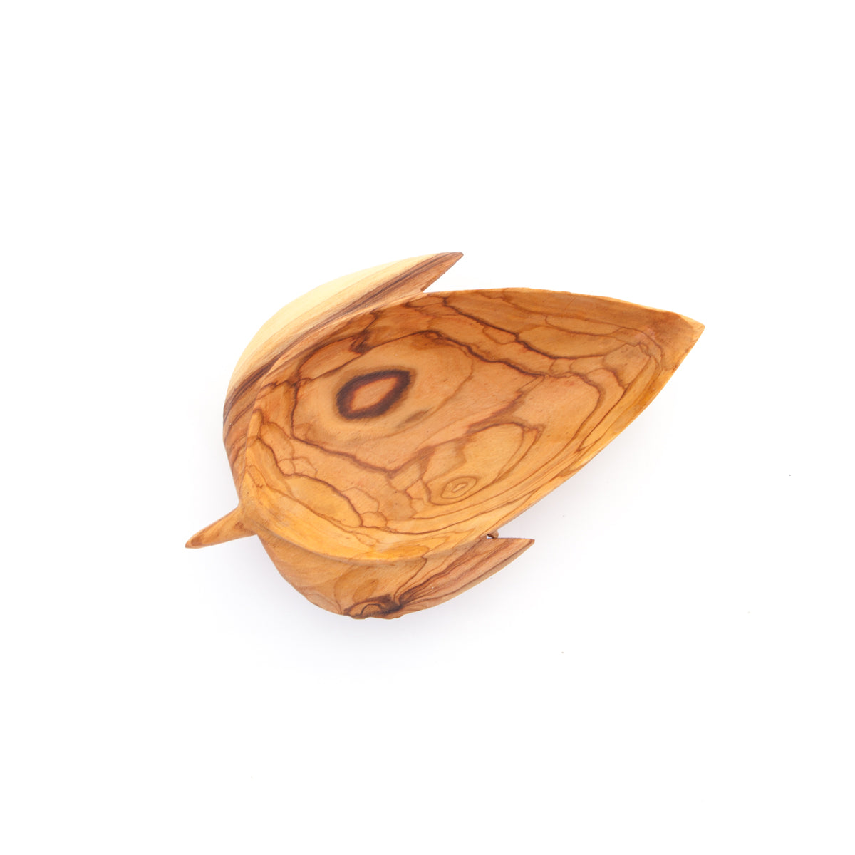 Olive Wood Leaf Shaped Plate