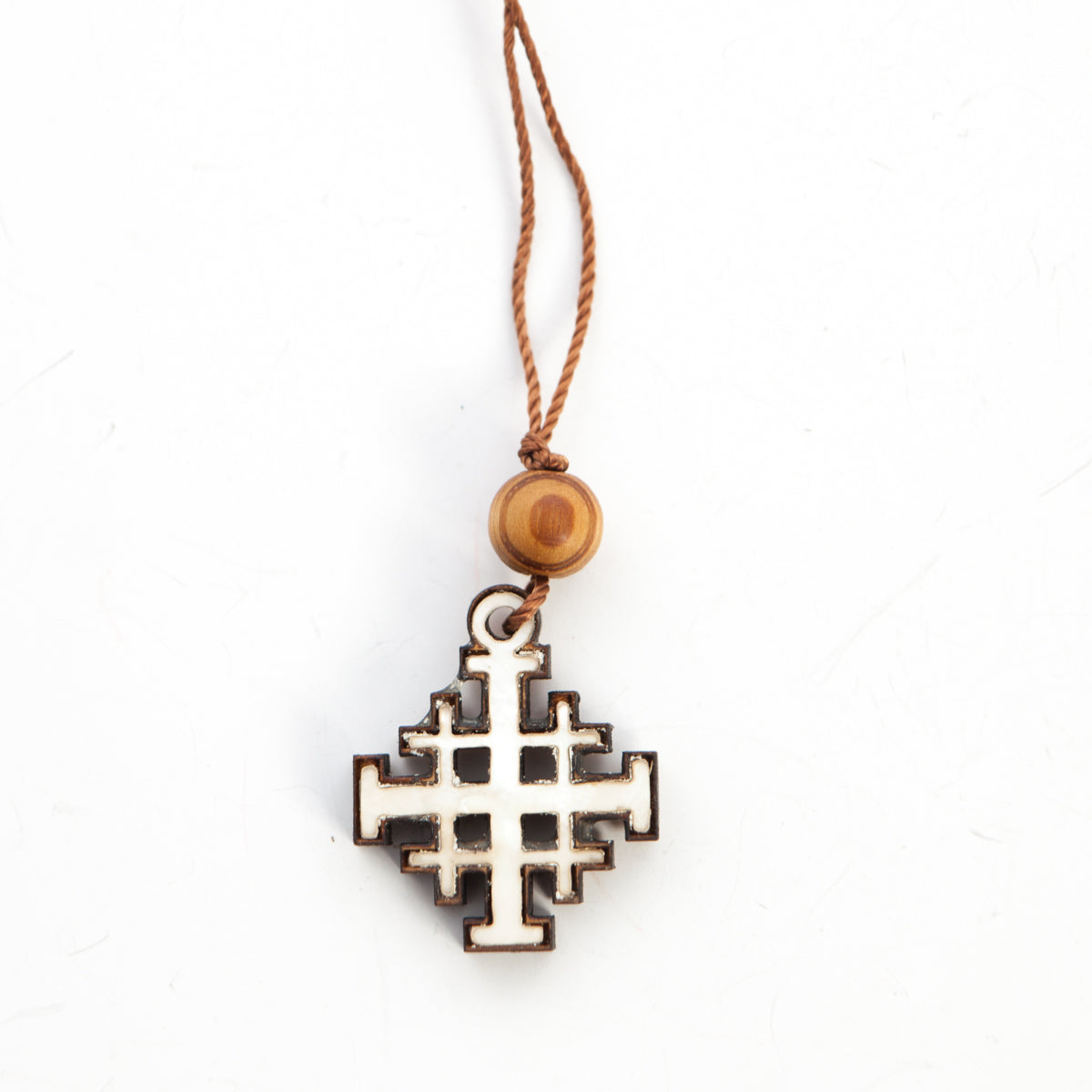 Cross from Olive Wood made in the Holy Land - 1.3