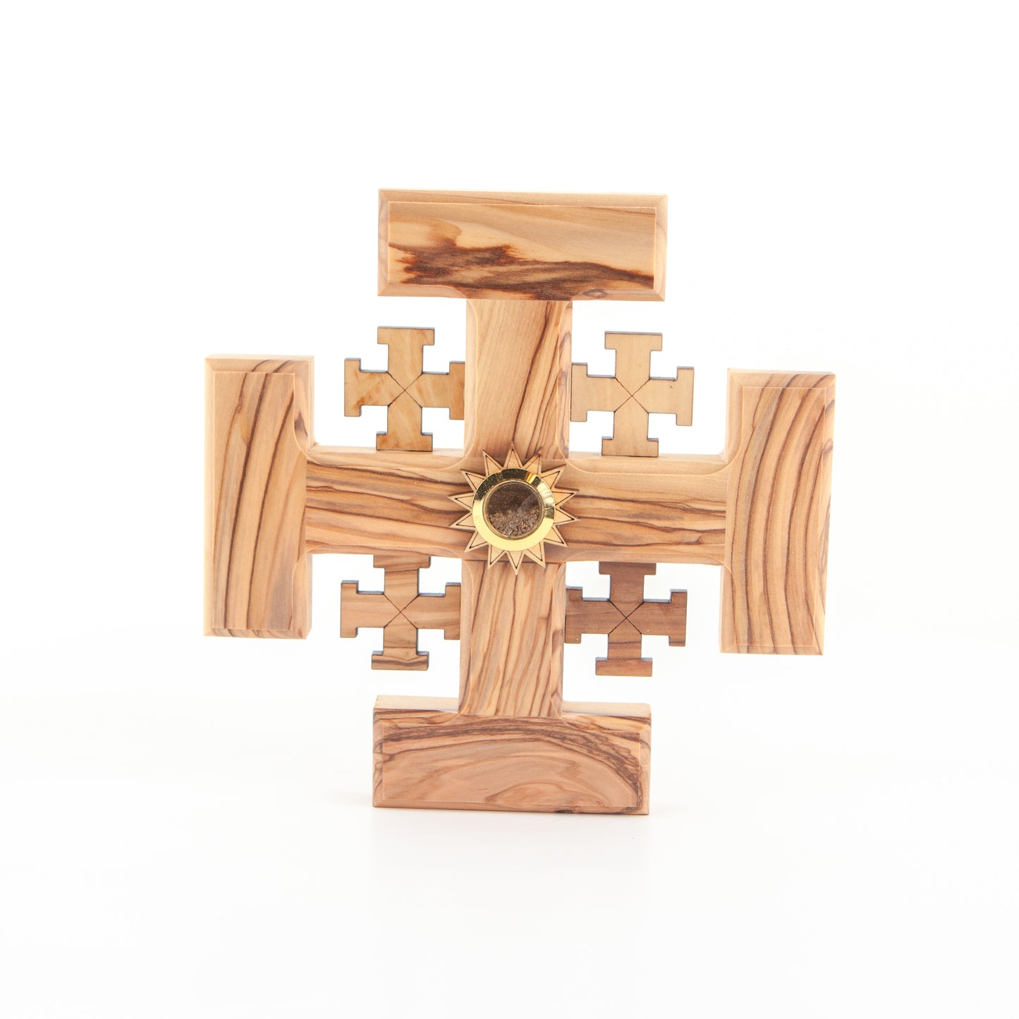 Jerusalem Wall Cross, Hand Made from Olive Wood