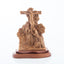 Crucification of Christ with Saints and Mary, 11" Wooden Sculpture