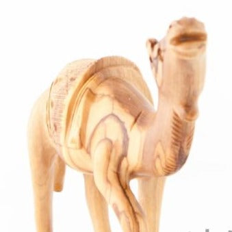 Carved Camel with Saddle - Statuettes - Bethlehem Handicrafts