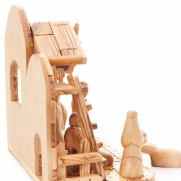 Abstract Wooden Nativity Set - Statuettes - Bethlehem Handicrafts