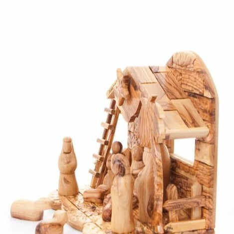 Abstract Wooden Nativity Set - Statuettes - Bethlehem Handicrafts