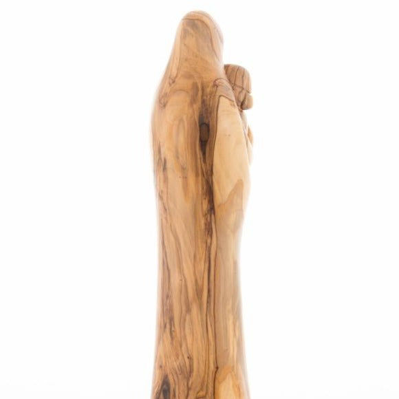 Olive Wood Blessed Virgin Mary with the Holy Child (Abstract) - Statuettes - Bethlehem Handicrafts