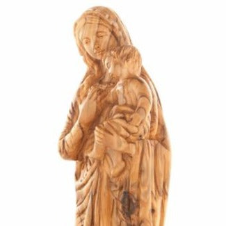 Olive Wood Madonna with the Holy Child - Statuettes - Bethlehem Handicrafts