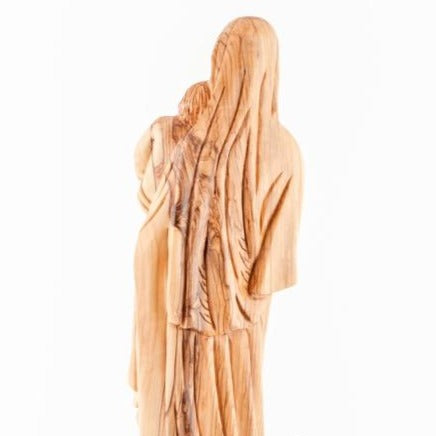 Olive Wood Virgin Mary with the Divine Infant - Statuettes - Bethlehem Handicrafts