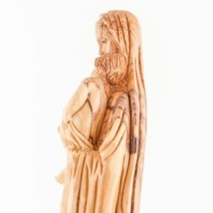 Olive Wood Virgin Mary with the Divine Infant - Statuettes - Bethlehem Handicrafts