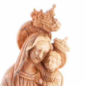 Olive Wood Mary with the Child - Statuettes - Bethlehem Handicrafts