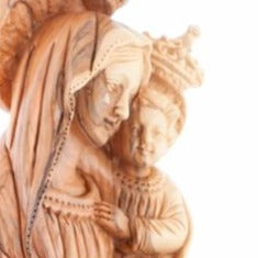 Olive Wood Mary with the Child - Statuettes - Bethlehem Handicrafts