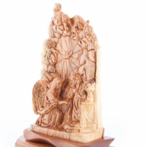 Olive Wood The Annunciation - Statuettes - Bethlehem Handicrafts