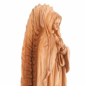 Olive Wood “Our Lady of Guadalupe” Statue - Statuettes - Bethlehem Handicrafts