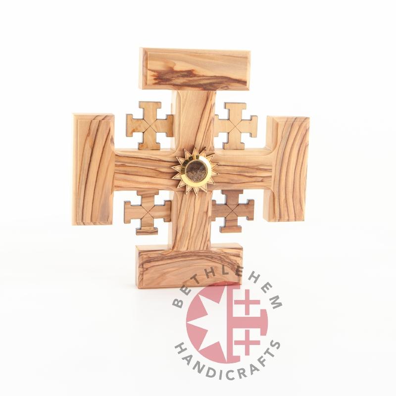 Handmade Jerusalem Wooden Cross - Wall Hangings - Bethlehem Handicrafts