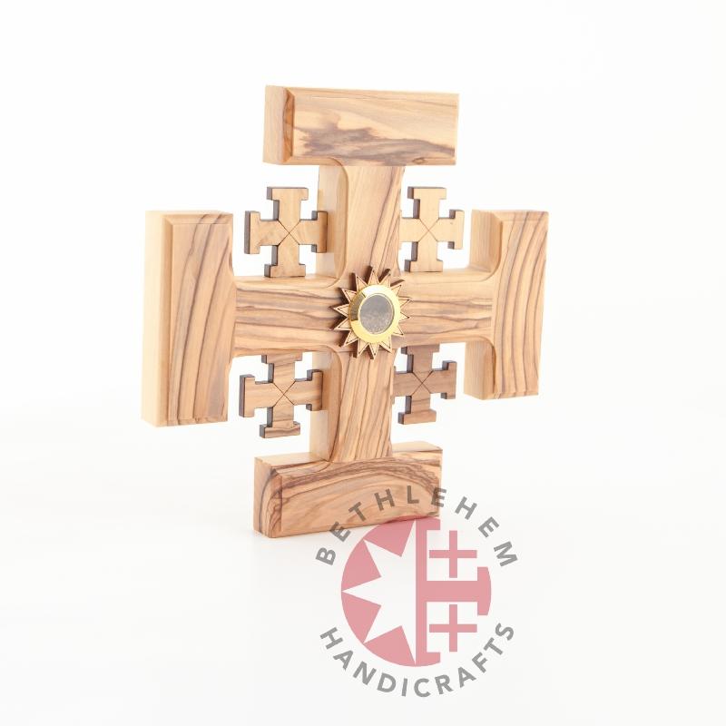 Handmade Jerusalem Wooden Cross - Wall Hangings - Bethlehem Handicrafts