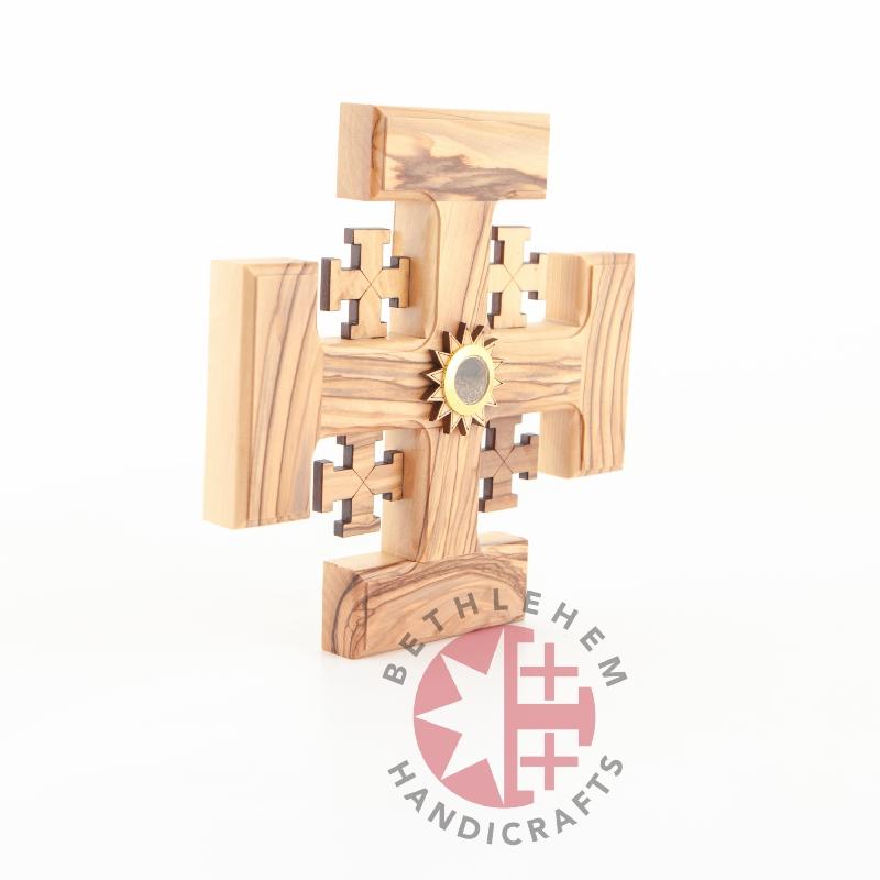 Handmade Jerusalem Wooden Cross - Wall Hangings - Bethlehem Handicrafts