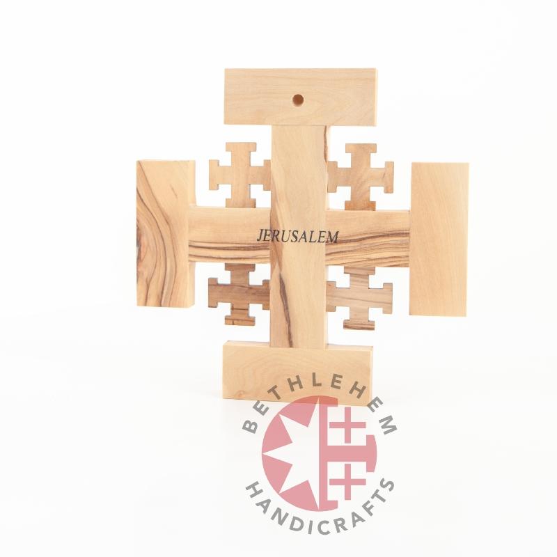 Handmade Jerusalem Wooden Cross - Wall Hangings - Bethlehem Handicrafts