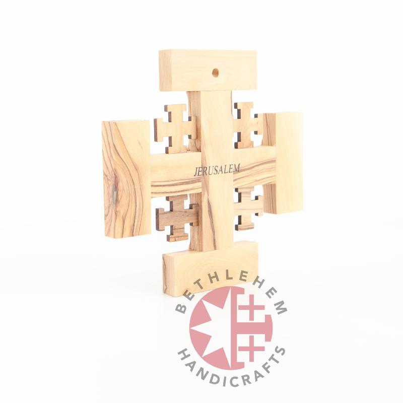Handmade Jerusalem Wooden Cross - Wall Hangings - Bethlehem Handicrafts