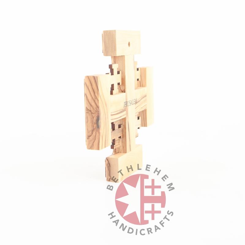 Handmade Jerusalem Wooden Cross - Wall Hangings - Bethlehem Handicrafts