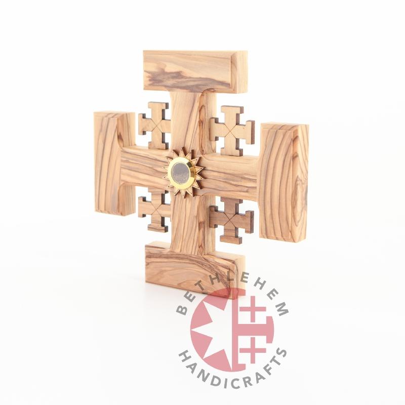 Handmade Jerusalem Wooden Cross - Wall Hangings - Bethlehem Handicrafts