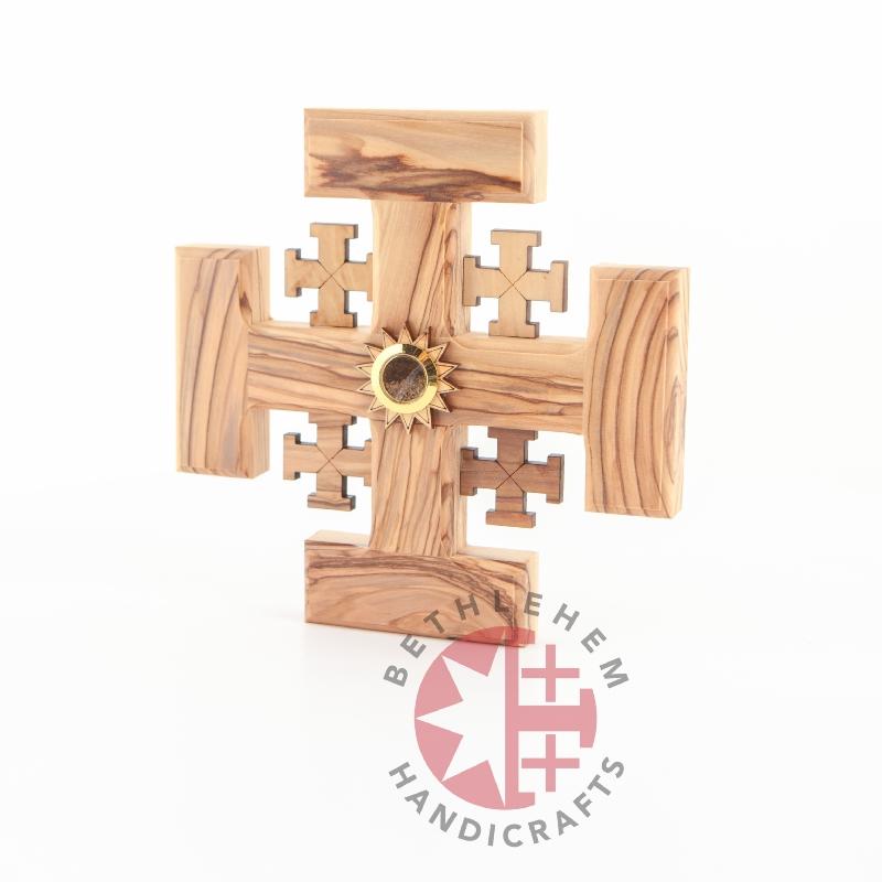 Handmade Jerusalem Wooden Cross - Wall Hangings - Bethlehem Handicrafts
