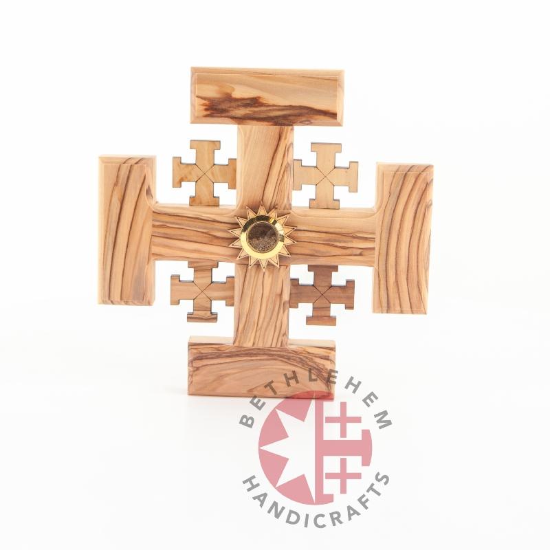 Handmade Jerusalem Wooden Cross - Wall Hangings - Bethlehem Handicrafts