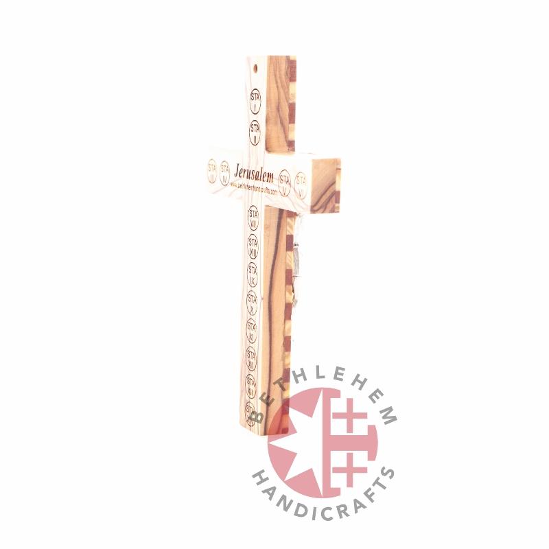 Olive Wooden Crucifix - Wall Hangings - Bethlehem Handicrafts