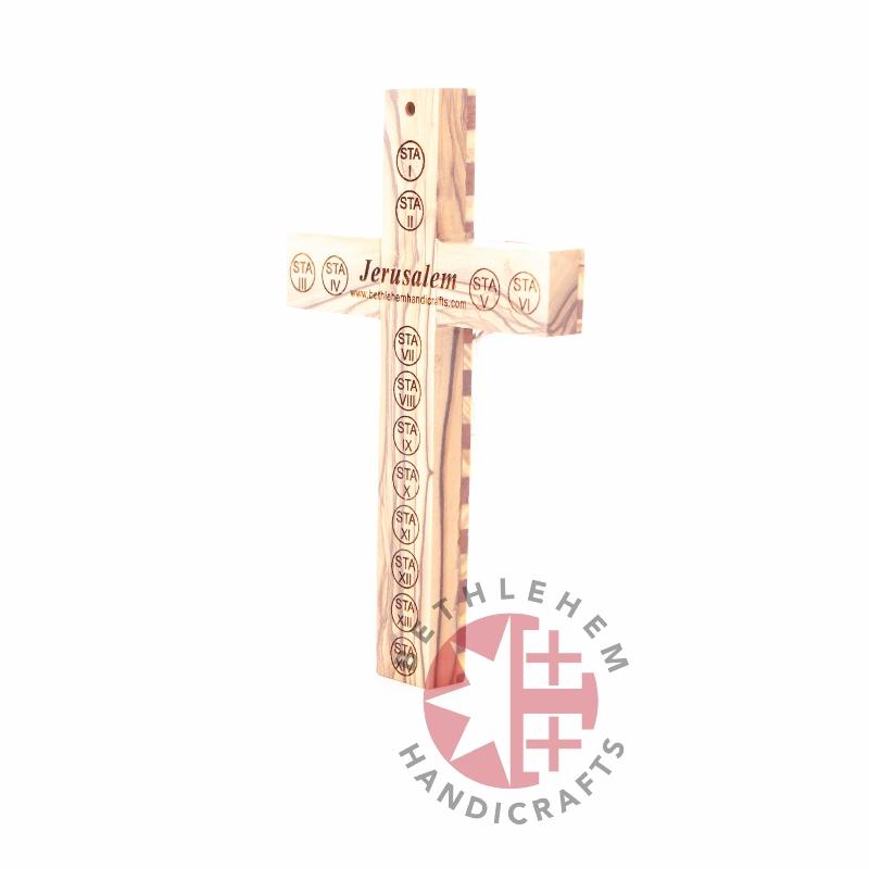 Olive Wooden Crucifix - Wall Hangings - Bethlehem Handicrafts