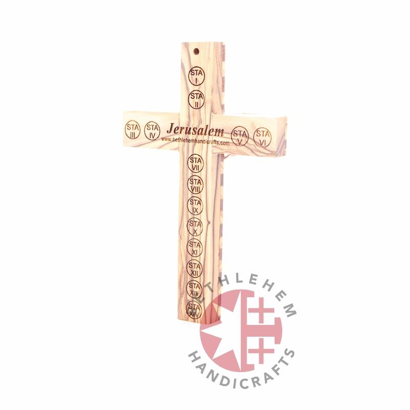 Olive Wooden Crucifix - Wall Hangings - Bethlehem Handicrafts