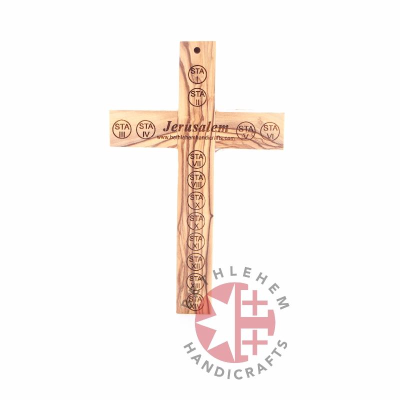 Olive Wooden Crucifix - Wall Hangings - Bethlehem Handicrafts