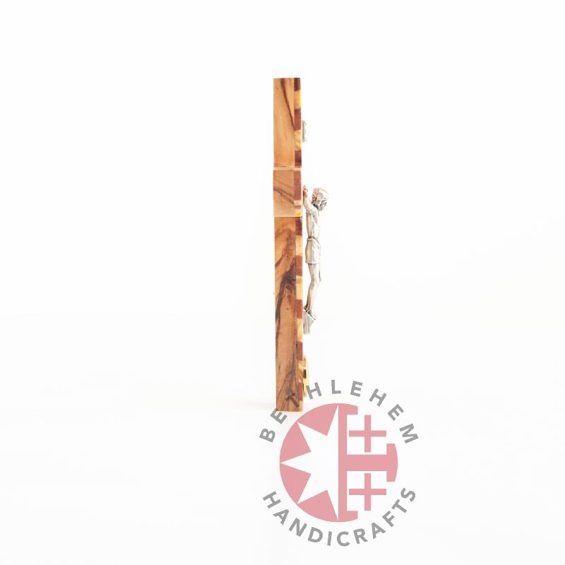 Olive Wood Crucifix with Holy Incense - Wall Hangings - Bethlehem Handicrafts