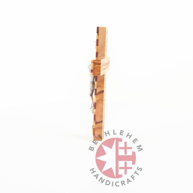 Olive Wood Crucifix with Holy Incense - Wall Hangings - Bethlehem Handicrafts